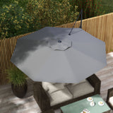 10 FT Cantilever Umbrella, Aluminum Hanging Offset Umbrella with 360°Rotation, Tilt