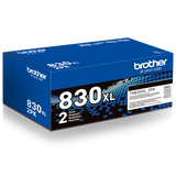 Brother Genuine TN830XL2PK High Yield Black Toner Cartridge 2-Pack for up to 6,000 Pages