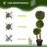 Set of 2 3FT Artificial Tree Bamboo Tree Fake Plants in Pot for Home Office Living Room Decor