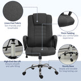 High Back Office Chair, Height Adjustable Computer Desk Chair with Swivel Wheels and Tilt Function