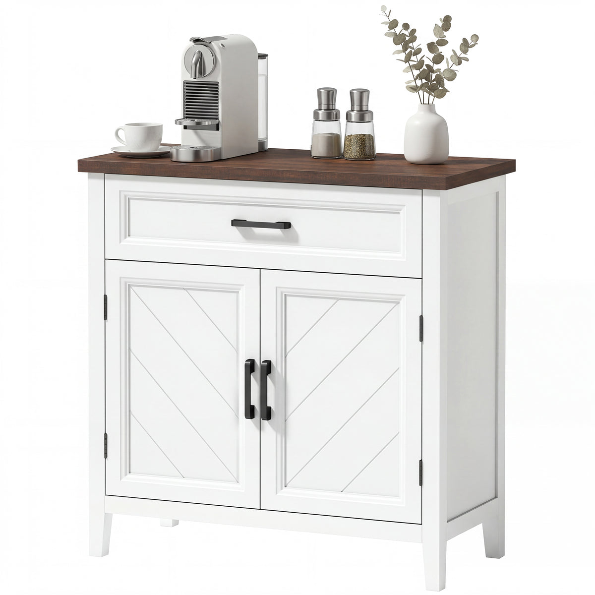 Modern Farmhouse Sideboard Buffet Cabinet with Adjustable Shelf, Storage & 2 Doors
