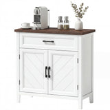 Modern Farmhouse Sideboard Buffet Cabinet with Adjustable Shelf, Storage & 2 Doors