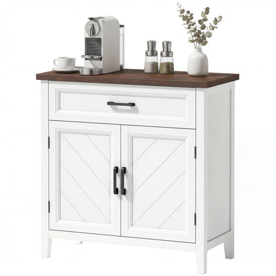 Modern Farmhouse Sideboard Buffet Cabinet with Adjustable Shelf, Storage & 2 Doors