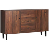 Kitchen Storage Sideboard, Buffet Cabinet with 2 Cupboard, 3 Drawers and Adjustable Shelves for Living Room