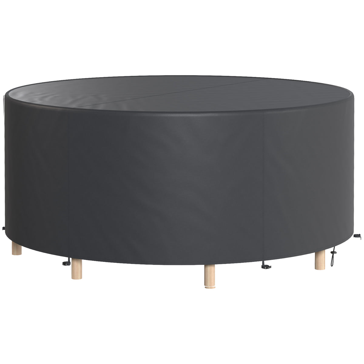 Heavy Duty Outdoor Patio Furniture Cover, Waterproof Round Table Cover for Weather Protection 84.3