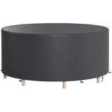 Heavy Duty Outdoor Patio Furniture Cover, Waterproof Round Table Cover for Weather Protection 84.3