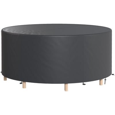 Heavy Duty Outdoor Patio Furniture Cover, Waterproof Round Table Cover for Weather Protection 84.3
