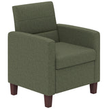 Fauteuil d'accent en tissu, fauteuil moderne avec coussin de siège et patins antidérapants pour salon