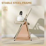4 Pack Folding Chairs with Padded Seats, Velvet Portable Party Chairs with Steel Frame
