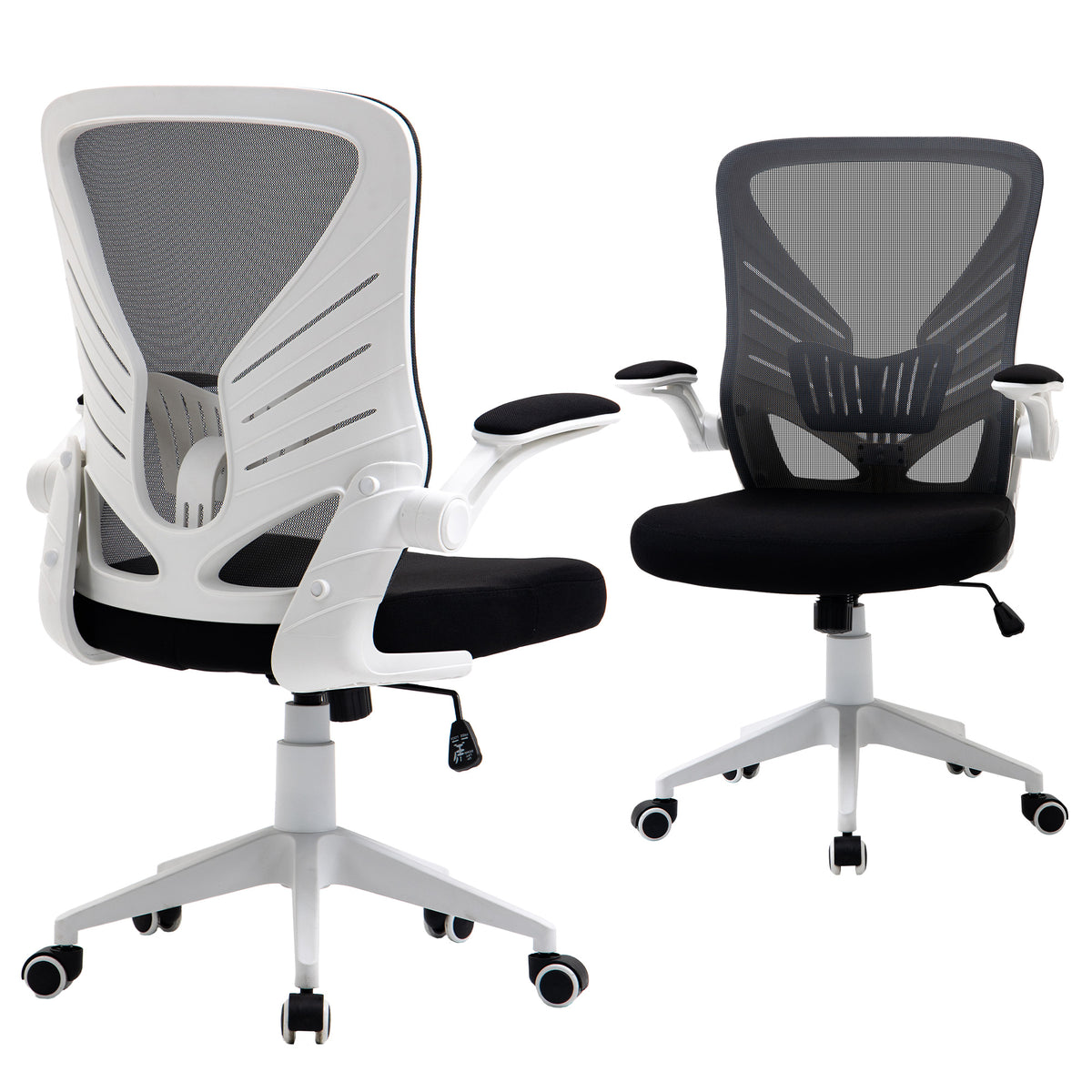 Mesh Office Chair Swivel Task Desk Chair with Lumbar Back Support, Adjustable Height Office
