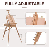 Folding Wood French Artists Easel Set Portable Art Painters Tripod Sketch Craft