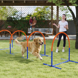 Dog Agility Training Equipment, 4 PCS Obstacle Course with Carrying Bag for Old Dogs