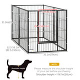 Parc pour chien 6 panneaux 32,5