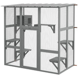 Grand catio extérieur avec toit imperméable