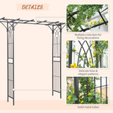 Metal Garden Arch Outdoor Walkway Arbor