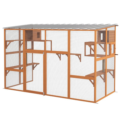 Large Outdoor Catio with 2 Condos