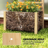 Wooden Raised Garden Bed with Trellis