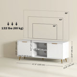 Meuble TV avec Rangement pour Téléviseur de 55