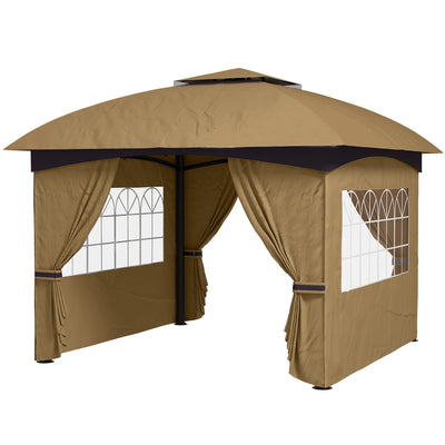 11' x 11' Outdoor Gazebo, Galvanised Steel Frame
