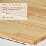 Wooden Rolling Kitchen Island on 360° Swivel Wheels Dining Cart with Drawer