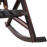 Chaise Berçante Extérieure, Chaise Adirondack Extérieure Bois Dossier Haut, Siège à Lattes