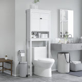 3-Tier Over Toilet Storage Unit Washing Machine Cabinet Dryer Cabinet with Adjustable Shelf for Bathroom