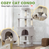 Arbre à chat 54 pouces avec grand condo