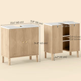 Floor Standing Bathroom Vanity, Bathroom Vanity Cabinet with Adjustable Shelf