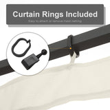 Replacement Mosquito Netting for Gazebo 10' x 13' Black Screen Walls for Canopy with Zippers