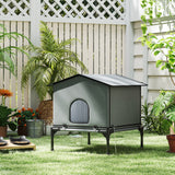 Outdoor Cat House, Foldable Feral Kitty Shelter for Kittens