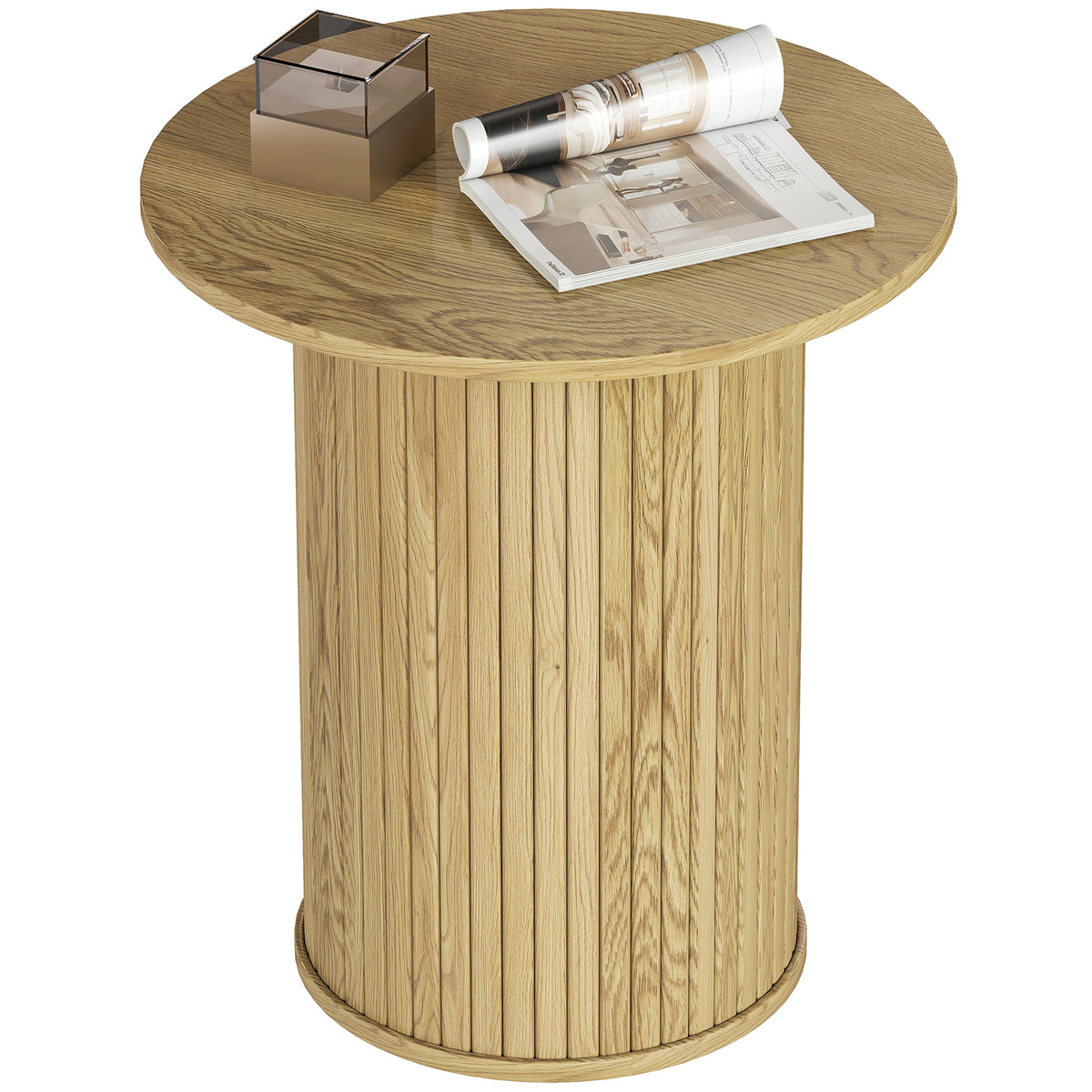 Table d'appoint ronde, table de nuit étroite pour petits espaces
