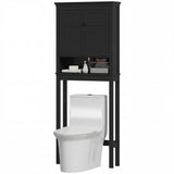3-Tier Over Toilet Storage Unit Washing Machine Cabinet Dryer Cabinet with Adjustable Shelf for Bathroom