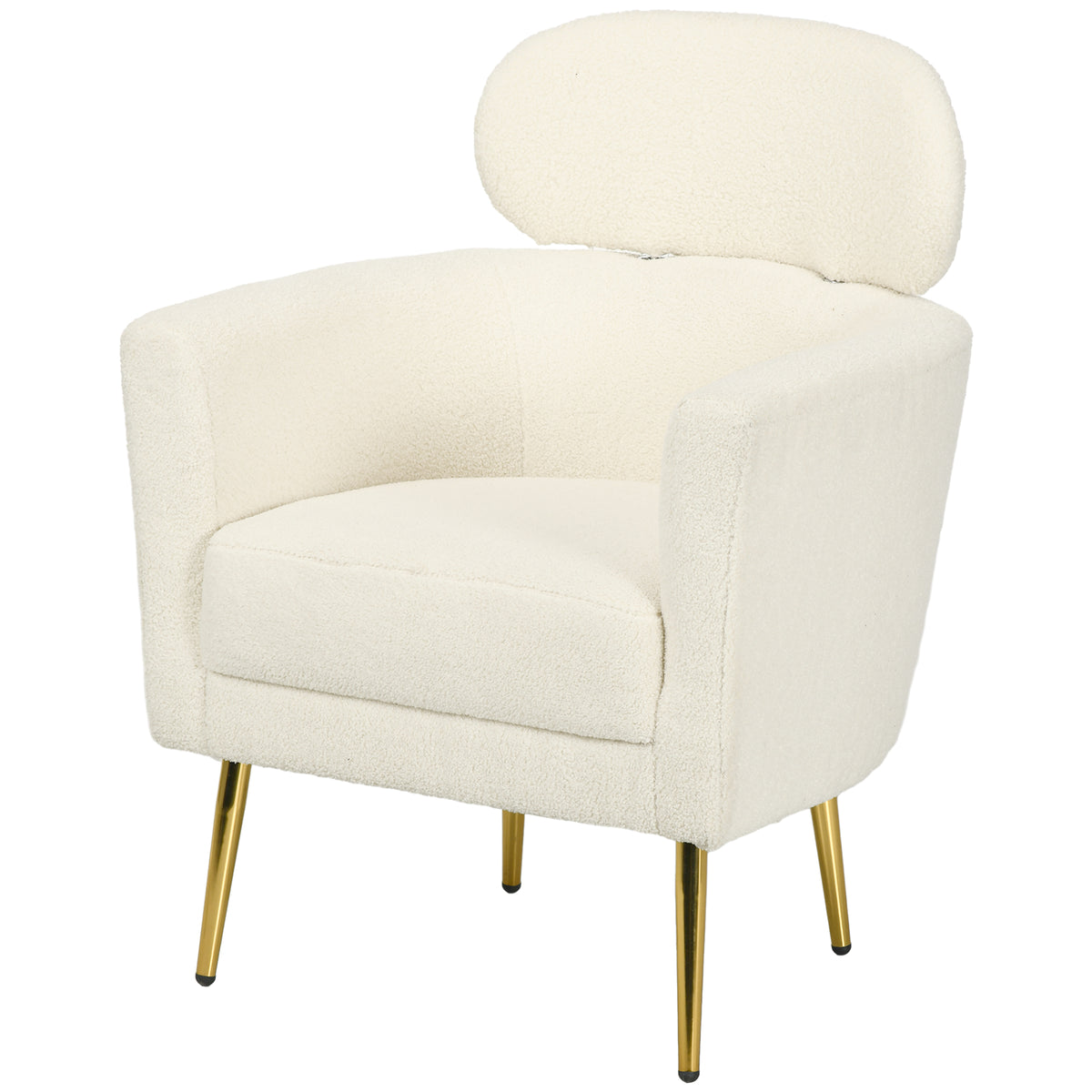 Fauteuil crapaud avec appuie-tête amovible