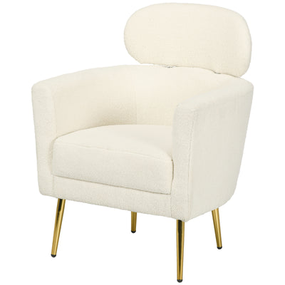 Fauteuil crapaud avec appuie-tête amovible