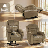 Power Recliner Chair with Massage, 2 Memory Positions