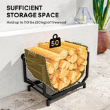 Firewood Rack Outdoor, Indoor Fire Wood Storage Rack