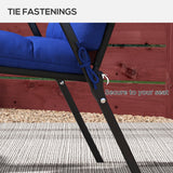 2-Piece Back Seat Cushion Replacement, Outdoor Patio Chair Cushions Set with Ties
