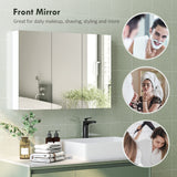 Three-Mirror Bathroom Medicine Storage Cabinet