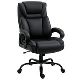 PU Leather Executive Office Chair with High Back, Adjustable Height and Swivel Wheels
