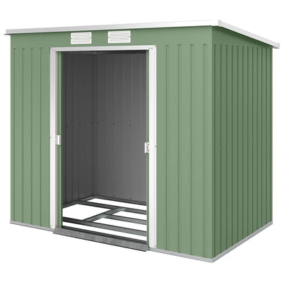 7' x 4' Galvanised Steel Garden Shed
