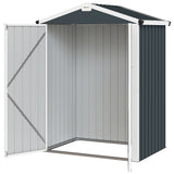 4.4' x 3' Outdoor Storage Shed with Double Doors, Metal Garden Shed for Backyard Patio