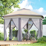13' x 13' Pop Up Canopy Tent with Netting and Carry Bag