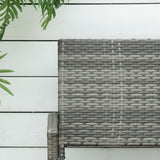 Rattan Wicker Loveseat Garden