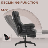 Big and Tall Office Chair with Foot Rest, 400LBS High Back Desk Chair with Padded Armrests, Lumbar Support