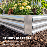 Steel Outdoor Raised Garden Bed with Greenhouse, 50