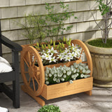 Bac Chariot en Bois, Jardinière Surélevée 3 Étages, 24