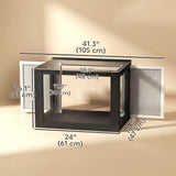 Catio Outdoor Cat Enclosure Adjustable Cat House Waterproof Top for Window 24