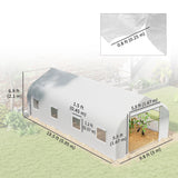 20x10x7ft Walk-in Steeple Greenhouse Outdoor Backyard Plant Seed Growth