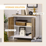 Farmhouse Sideboard, Storage Cabinet with 2 Doors and Shelves Kitchen, 30.9