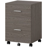 Mobile Filing Cabinet, Vertical File Cabinet with 2 Drawers, Wheels, for Letter or A4 File